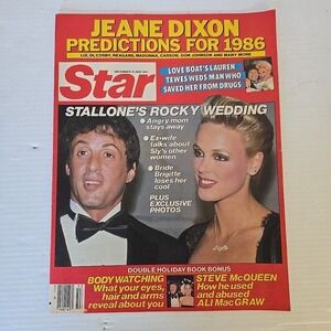 Star Magazine - Dec 31, 1985 - Sylvester Stallone - Steve McQueen - Alli MacGraw